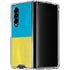 Ukraine Flag Distressed Galaxy Z Fold4 5G Clear Case